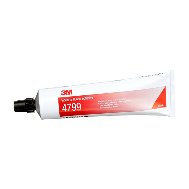 3M 4799 Industrial Adhesive, Black, 5 fl oz Tube (7000000926) (36 Pack)