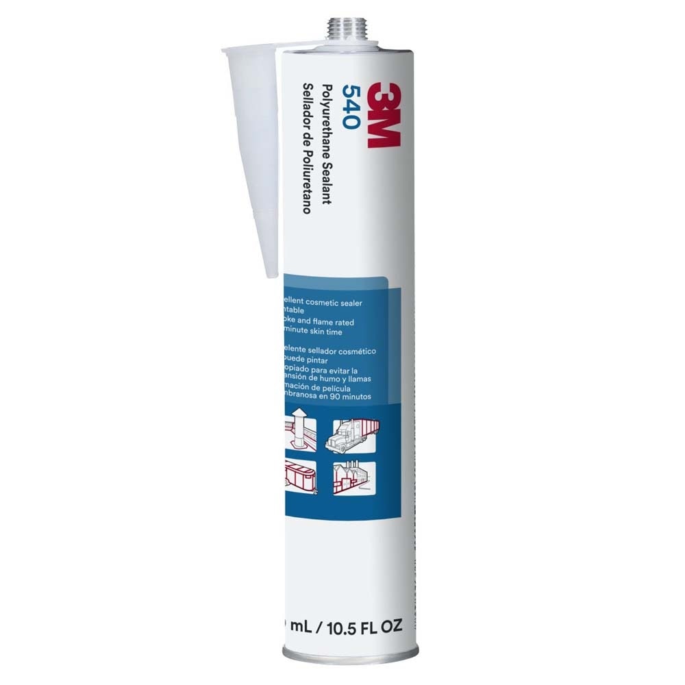 3M 540 Polyurethane Sealant White Cartridge 10.5 fl oz (7000000941) (12 Pack)