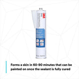 3M 540 Polyurethane Sealant White Cartridge 10.5 fl oz (7000000941) - 4