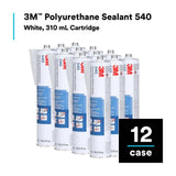 3M 540 Polyurethane Sealant White Cartridge 10.5 fl oz (7000000941) (12 Pack) - 9