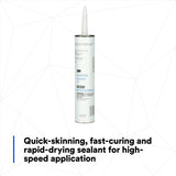 3M 08300 Ultrapro Autobody Sealant, Tan, 1/10 gal Cartidge (7000000946) (12 Pack) - 3