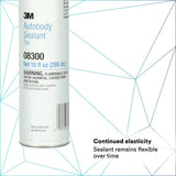 3M 08300 Ultrapro Autobody Sealant, Tan, 1/10 gal Cartidge (7000000946) (12 Pack) - 7
