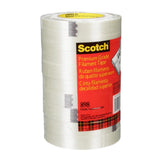 3M 898 Scotch Filament Tape, Clear, 24 mm x 55 m, 6.6 mil (7000001229) (36 Pack) - 6