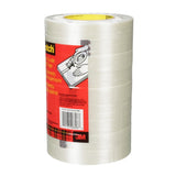 3M 898 Scotch Filament Tape, Clear, 24 mm x 55 m, 6.6 mil (7000001229) (36 Pack) - 7