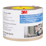 3M 8067 All Weather Flashing Tape, Tan, 4 in x 75 ft, Self-Adhered Window and Door Waterproof Flashing (7000001346) (12 Pack) - 5