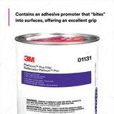 3M Platinum Plus Lightweight Body Filler, Stain Free, Tack Free, 1 gal (01131) (7000001498) (4 Pack) - 3