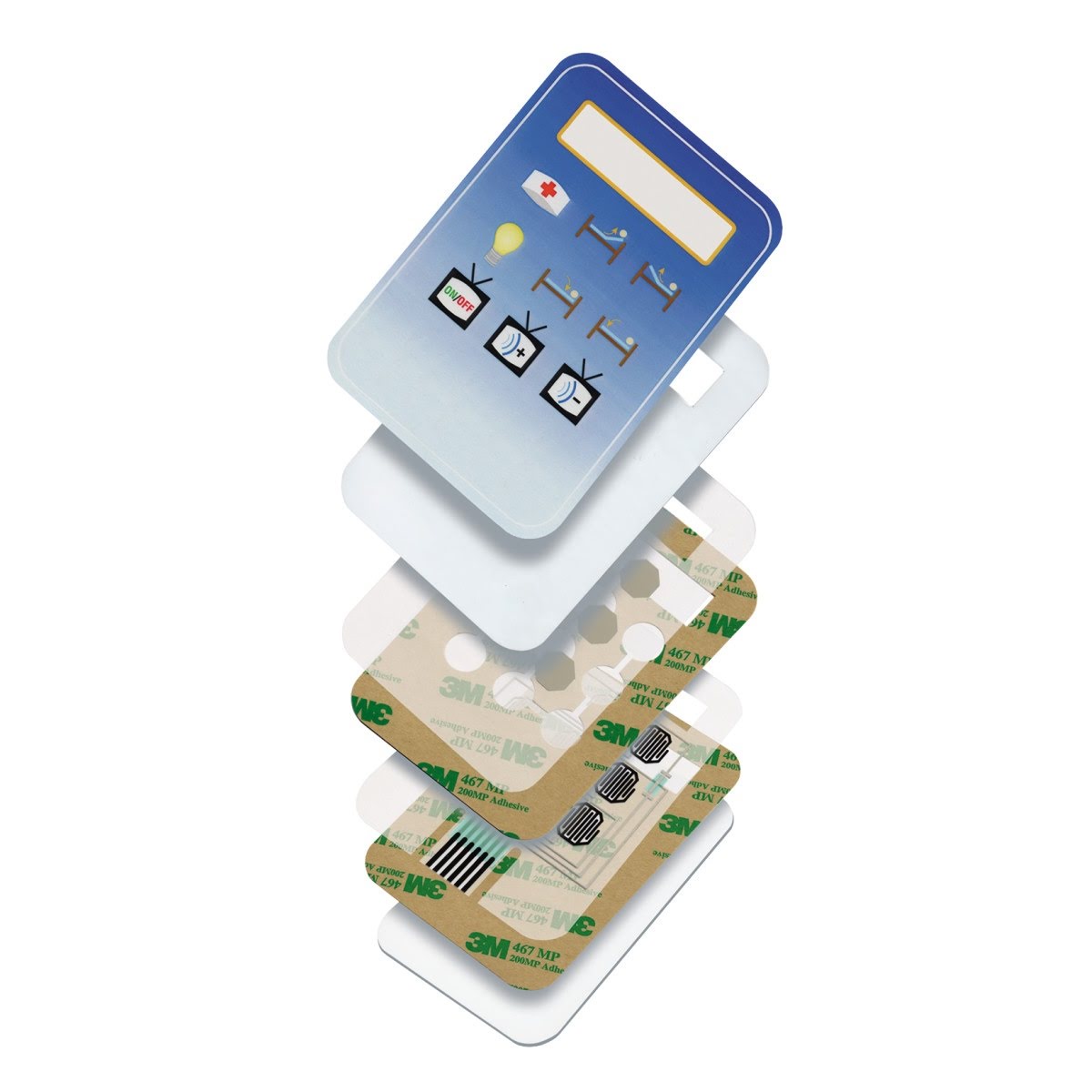 3M 7956MP Membrane Switch Spacer, Clear, 24 in x 36 in, 6 mil (7000001570) (100 Pack) - 2