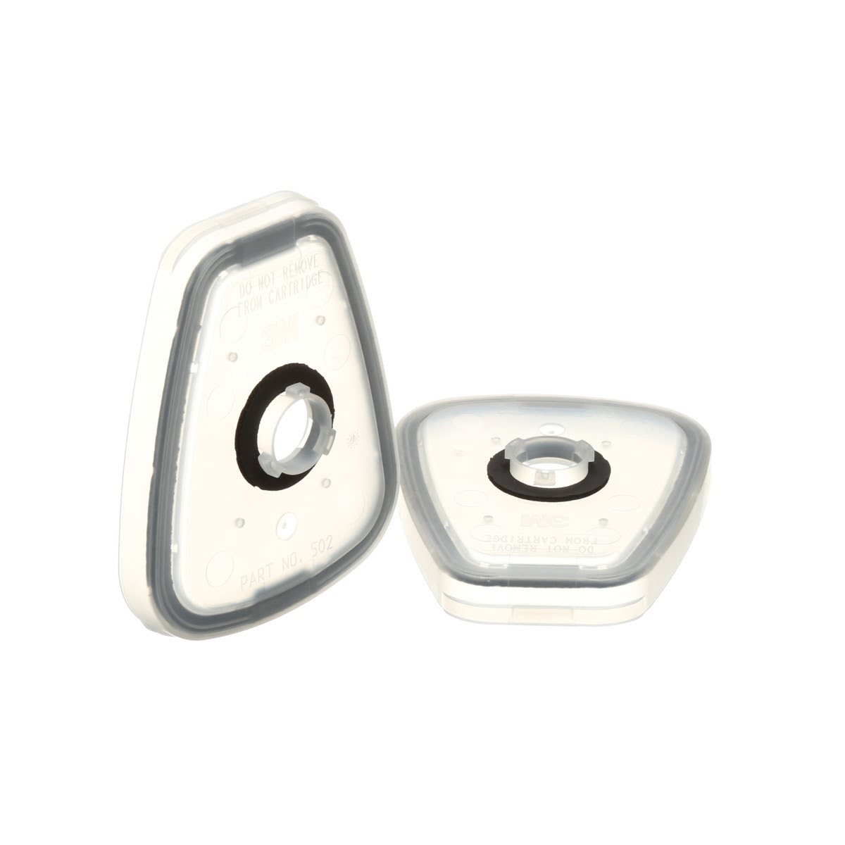 3M 502 Respirator Filter Adapter, Transparent, Plastic (7000001931) (100 Pack) - 2