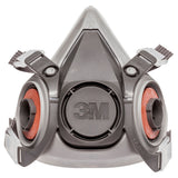 3M 07025 6200 Half Facepiece Reusable Respirator, 6000 Series, Medium, Bayonet Connection, NIOSH Approved, Dual Airline Compatible (7000001933) - 3