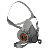 3M 07025 6200 Half Facepiece Reusable Respirator, 6000 Series, Medium, Bayonet Connection, NIOSH Approved, Dual Airline Compatible (7000001933) - 6