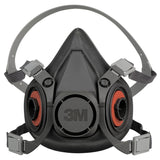 3M 07026 6300 Half Facepiece Reusable Respirator, Large, Thermoplastic Elastomer, Bayonet Connection, NIOSH Approved, Dual Airline and PAPR Compatible (7000001934) (24 Pack) - 2
