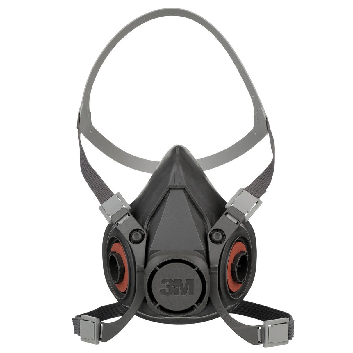 3M 07026 6300 Half Facepiece Reusable Respirator, Large, Thermoplastic Elastomer, Bayonet Connection, NIOSH Approved, Dual Airline and PAPR Compatible (7000001934) (24 Pack) - 3