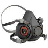 3M 07026 6300 Half Facepiece Reusable Respirator, Large, Thermoplastic Elastomer, Bayonet Connection, NIOSH Approved, Dual Airline and PAPR Compatible (7000001934) (24 Pack) - 6