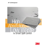 3M HP-156 Petroleum Sorbent Pad, High Capacity, White, 19 in x 17 in, Oil Only (7000001941) (100 Pack) - 4