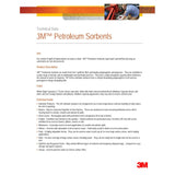 3M P-FL550DD Petroleum Sorbent Folded, Oil-Only, 5 in x 50 ft, White, Perforated every 16 in (7000002025) (3 Pack) - 4