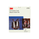 3M 6700 Full Facepiece Reusable Respirator 6000 Series, Small, Gray, Bayonet Connection, Cool Flow Valve (7000002029) (4 Pack) - 7