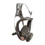 3M 54146 6800 Full Facepiece Reusable Respirator, Medium, Gray, Silicone Face Seal, 4-Point Harness, Bayonet Connection (7000002030) (4 Pack) - 2