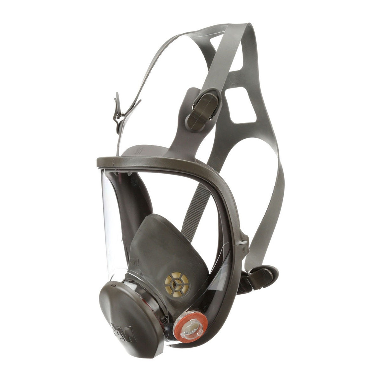 3M 54146 6800 Full Facepiece Reusable Respirator, Medium, Gray, Silicone Face Seal, 4-Point Harness, Bayonet Connection (7000002030) (4 Pack) - 3