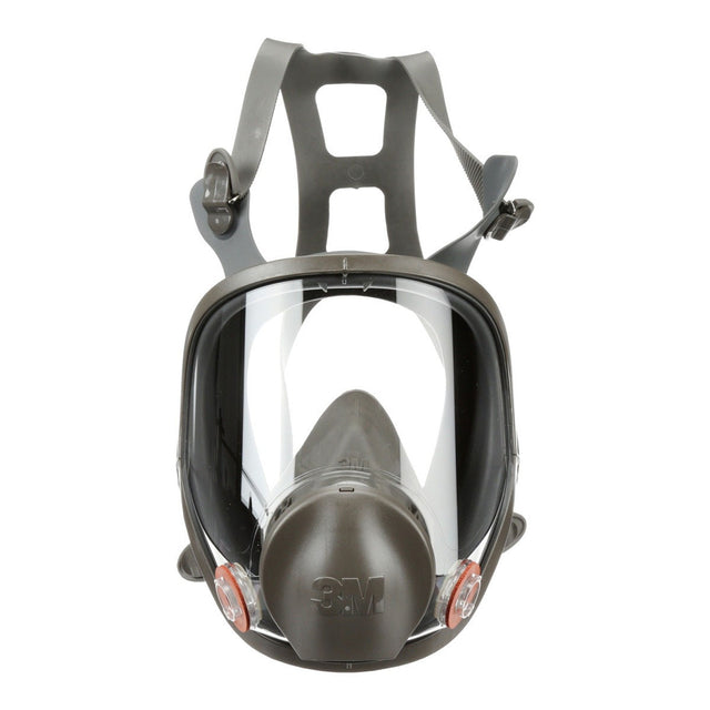 3M 54159 Full Facepiece Reusable Respirator 6000 Series, Large, Silicone Face Seal, Bayonet Connection, ANSI High Impact Eye Protection, NIOSH Approved (6900) (7000002037) (4 Pack)