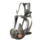 3M 54159 Full Facepiece Reusable Respirator 6000 Series, Large, Silicone Face Seal, Bayonet Connection, ANSI High Impact Eye Protection, NIOSH Approved (6900) (7000002037) (4 Pack) - 3