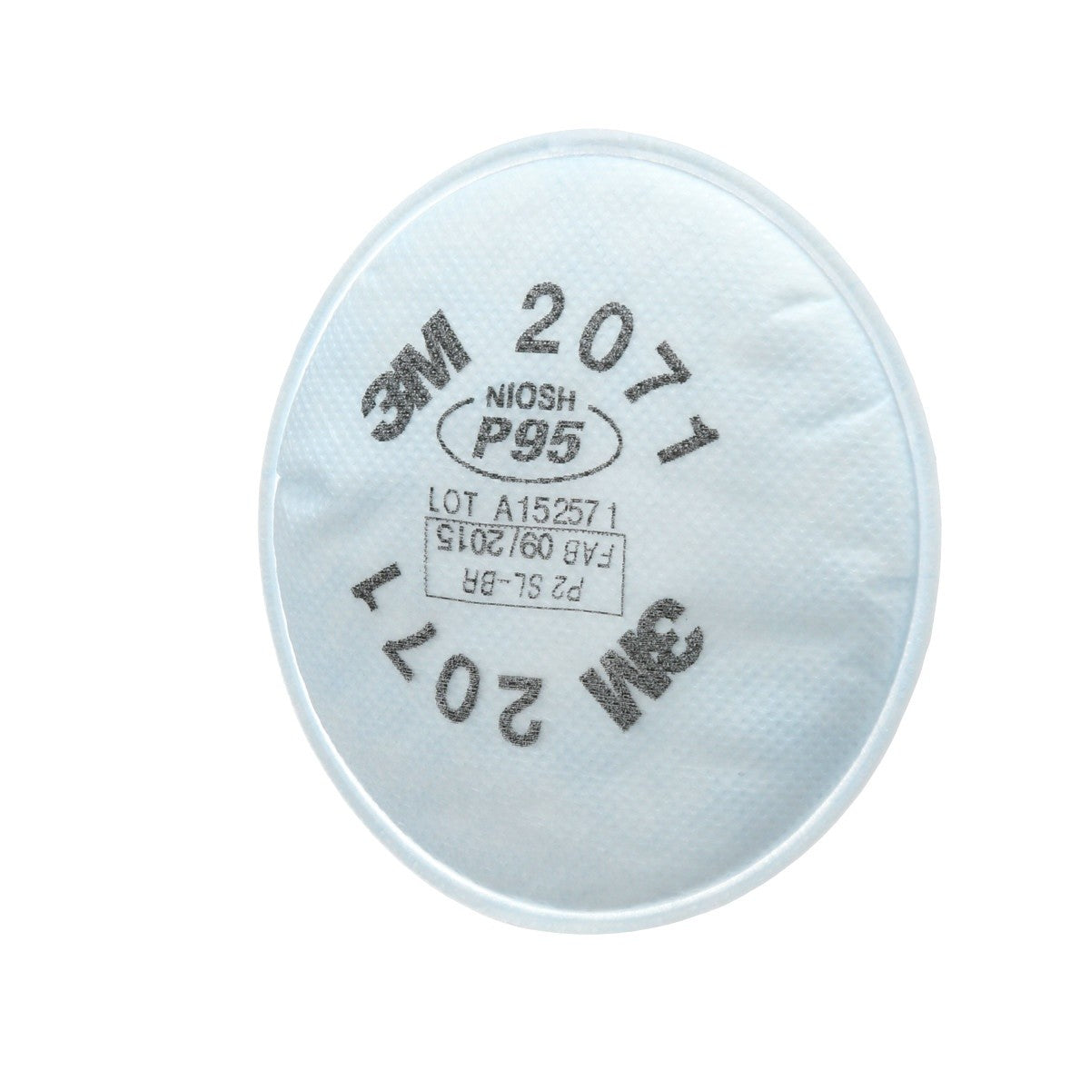 3M 2071 54356 Particulate Filter P95 Bayonet Reusable Respirator Filter (7000002058) (100 Pack) - 2