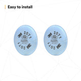3M 2071 54356 Particulate Filter P95 Bayonet Reusable Respirator Filter (7000002058) (100 Pack) - 7