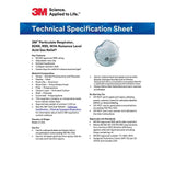 3M 7000002059 Particulate Respirator 8246 R95 with Nuisance Level Acid Gas Relief Disposable - 5