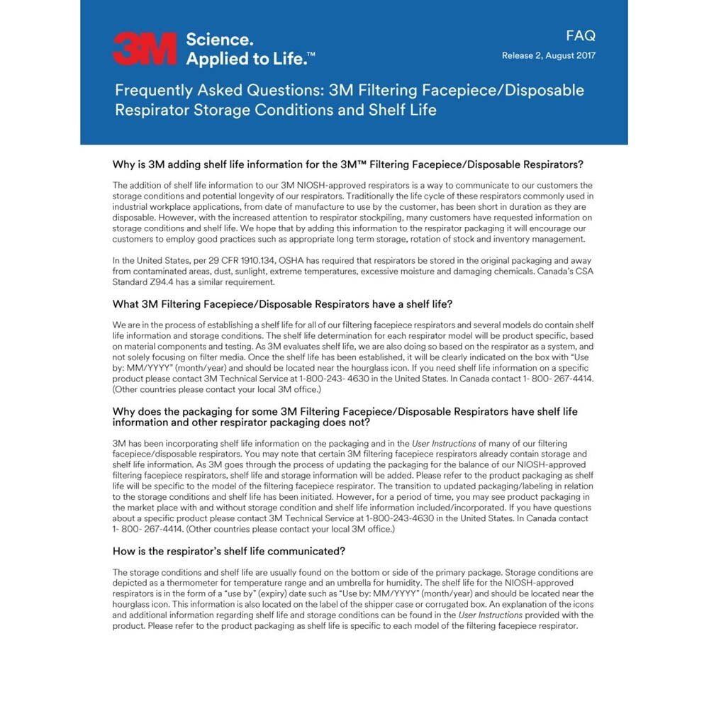 3M 7000002059 Particulate Respirator 8246 R95 with Nuisance Level Acid Gas Relief Disposable - 6