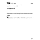 3M 8246 Particulate Respirator R95 with Nuisance Level Acid Gas Relief Disposable (7000002059) (120 Pack) - 7