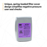 3M 7093 Particulate Filter, P100, Bayonet Connection (7000002154) (60 Pack) - 10