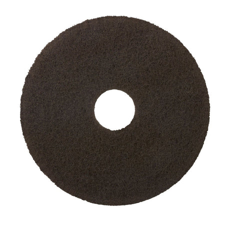 3M Scotch-Brite Surface Preparation Pads, Brown, 20 in, Center Hole (SPP20) (7000002195) (Case of 10) (10 Pack)