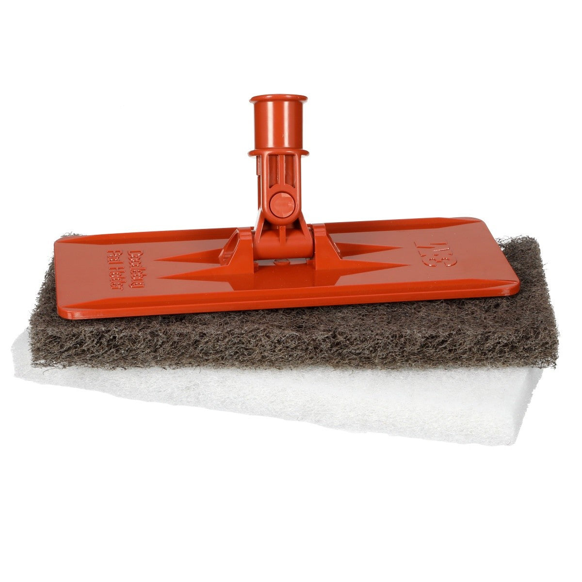 3M 6472 Doodlebug Pad Holder Starter Kit with Pads, Orange, 8.937 in x 3.74 in (7000002232) (4 Pack) - 4