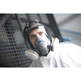 3M FF-402 Ultimate FX Full Facepiece Reusable Respirator , NIOSH Certified with Six-Strap Harness and Cool Flow Valve (Medium) (7000002284) (4 Pack) - 7