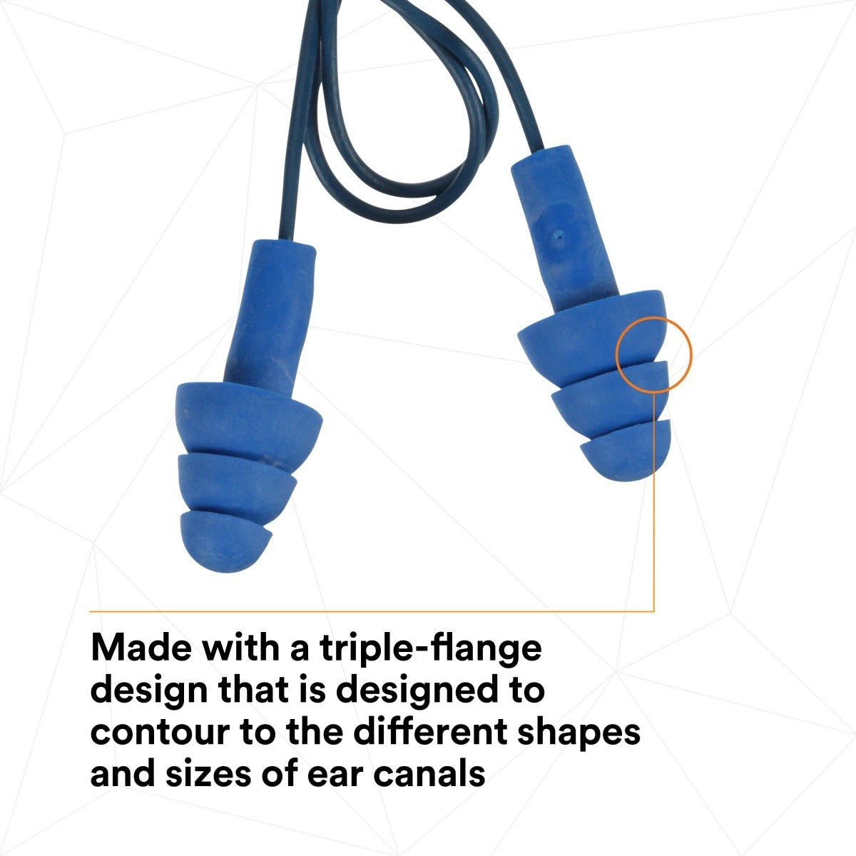 3M 340-4007 E-A-R UltraFit Earplugs, Metal Detectable, Corded, Poly Bag (7000002319) (100 Pack) - 6