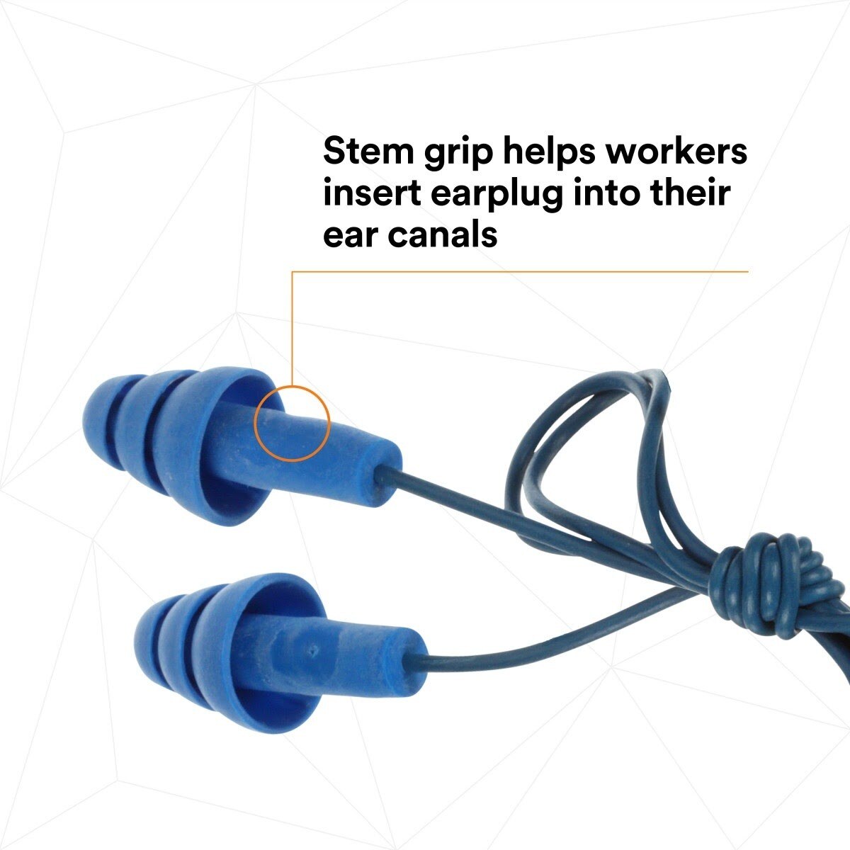 3M 340-4007 E-A-R UltraFit Earplugs, Metal Detectable, Corded, Poly Bag (7000002319) (100 Pack) - 7