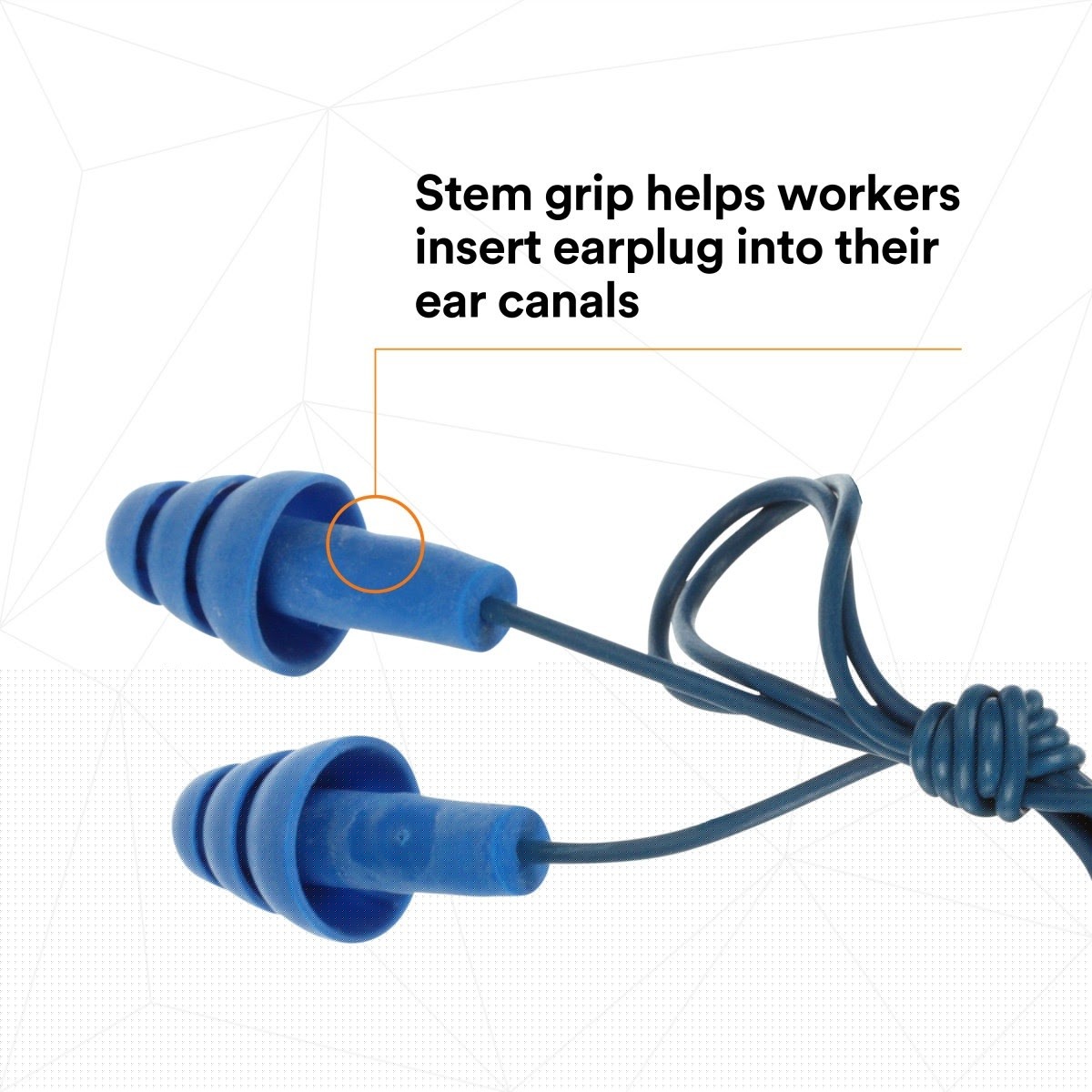 3M 340-4007 E-A-R UltraFit Earplugs, Metal Detectable, Corded, Poly Bag (7000002319) (100 Pack) - 7