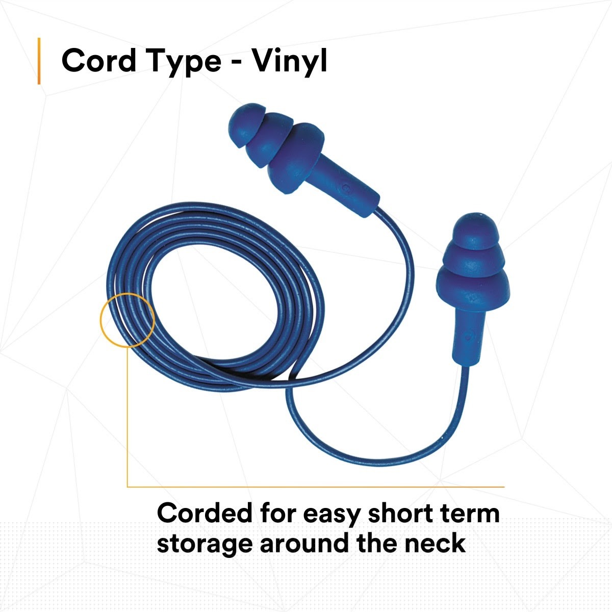 3M 340-4007 E-A-R UltraFit Earplugs, Metal Detectable, Corded, Poly Bag (7000002319) (100 Pack) - 9