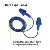 3M 340-4007 E-A-R UltraFit Earplugs, Metal Detectable, Corded, Poly Bag (7000002319) (100 Pack) - 9