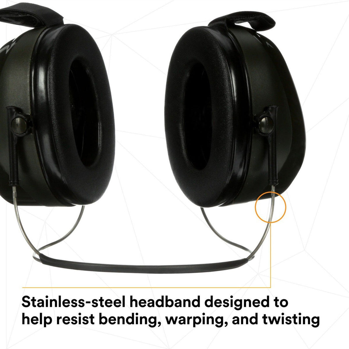 3M 7000002329 PELTOR Optime 101 Behind-the-Head Earmuffs, 26 dB NRR, H7B (10 Pack) - 9