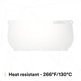 3M 82543-00000 Clear Polycarbonate Faceshield Window, Flat, Transparent, 14.5 in x 7.5 in (WP98) (7000002337) (10 Pack) - 7