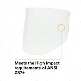 3M 82701-00000 82701 Clear Polycarbonate Faceshield WP96, Molded, Transparent, 14-1/2 in x 9 in (7000002339) (10 Pack) - 5