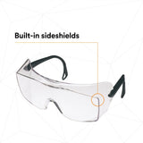 3M 62226 OX Protective Eyewear 2000, 12166-00000-20 Clear Anti-Fog Lens, Black Secure Grip Temple (7000002373) (20 Pack) - 6