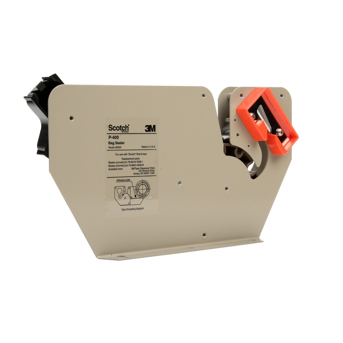 3M P400 Scotch Bag Sealer, 1/2 in (7000005395) (6 Pack) - 2