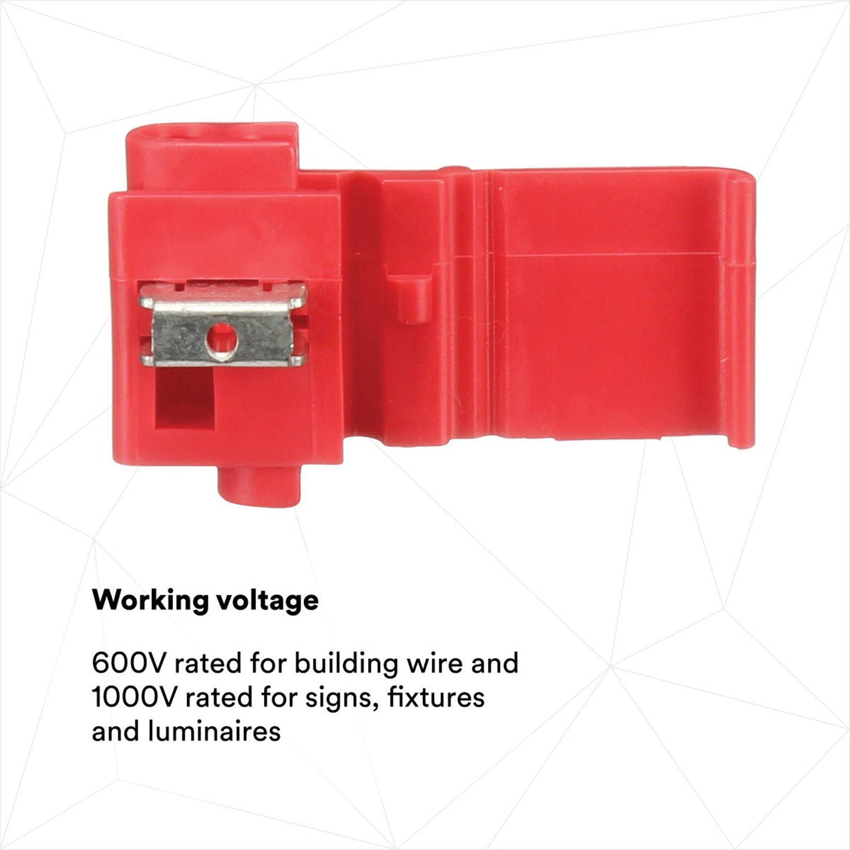 3M 558-BULK Electrical IDC Run and Tap Flame Retardant Red 22-16 AWG (7000005800) (5000 Pack) - 4