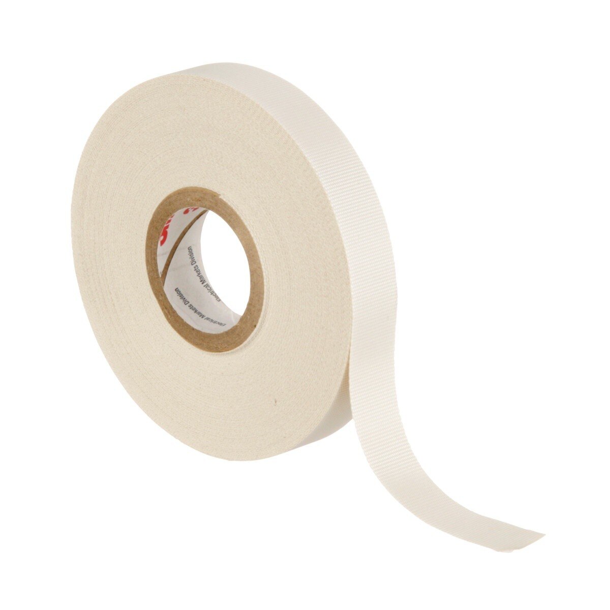 3M 27-1/2"X66' Scotch Glass Cloth Electrical Tape, 1/2 in x 66 ft, 7 mil, White, Rubber Adhesive, High Temperature (7000005814) - 9