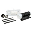 3M 5322 Motor Lead Pigtail Splice Kit, Non-Shielded, Black EPDM Rubber, 5-8 kV, 2-1/0 AWG Feeder, 4-1/0 AWG Motor Lead (7000006042)