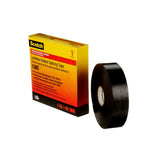 3M Scotch Linerless Rubber Splicing Tape 130C, Black, 1 in x 30 ft, 30 mil, Self Fusing, UV Resistant (130C-1X30FT) (7000006090) (24 Pack) - 5