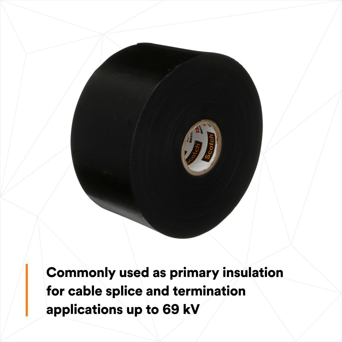3M 7000006091 Linerless Rubber Splicing Tape 130C, 2 in. x 30 ft, Professional Grade (1 Roll) - 8