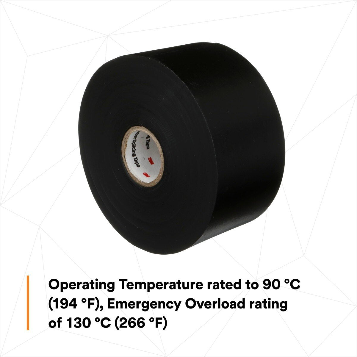3M 7000006091 Linerless Rubber Splicing Tape 130C, 2 in. x 30 ft, Professional Grade (1 Roll) - 9