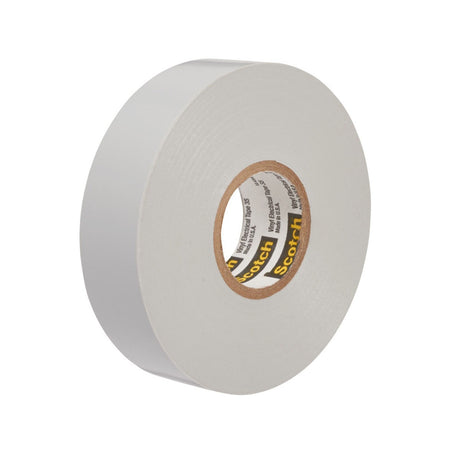 3M Scotch Vinyl Color Coding Electrical Tape 35, Gray, 3/4 in x 66 ft, 7 mil, Professional Grade, Flame Retardant, UL Listed, CSA Certified (35-3/4X66FT-GY) (7000006099) (10 Pack)